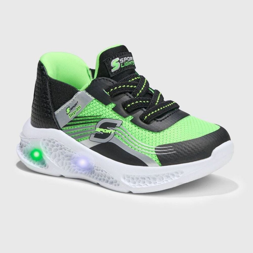 S Sport by Skechers Toddler Myles Light-Up Sneakers - Lime Green 6T